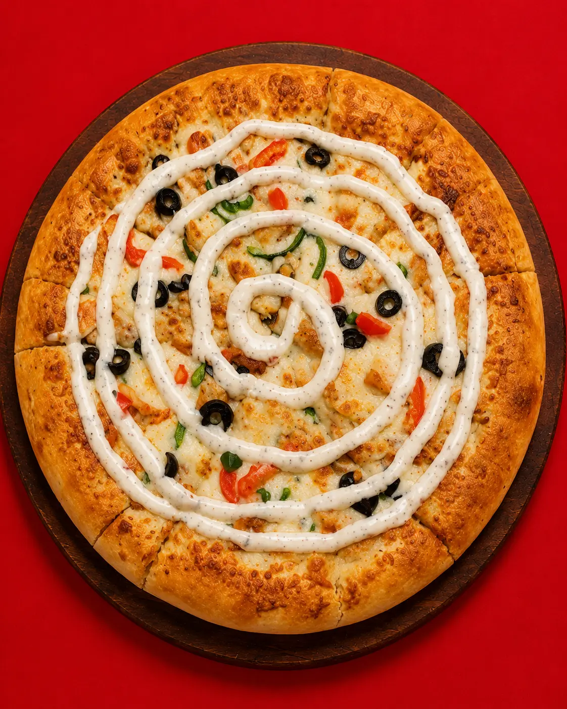 Chicken Kabab Stuffer Pizza