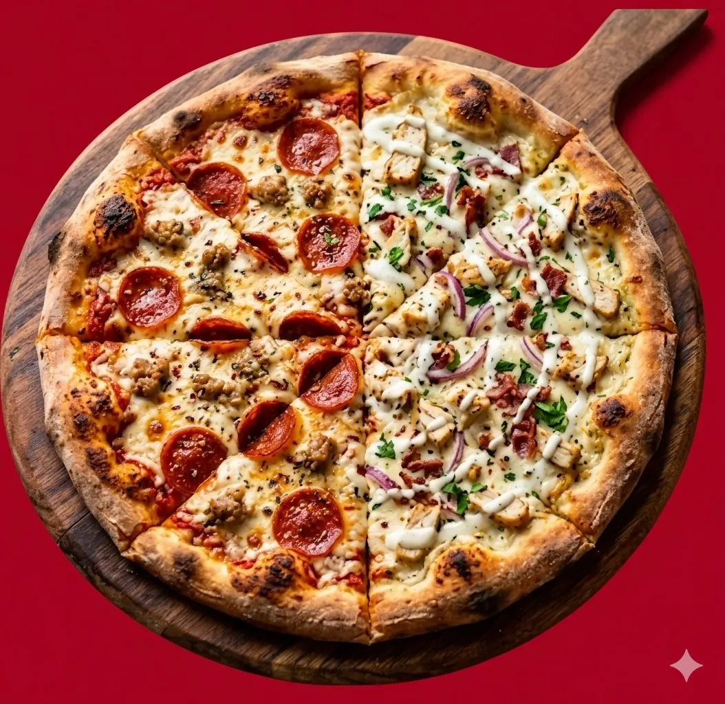 Grand combo 2 flavor pizza