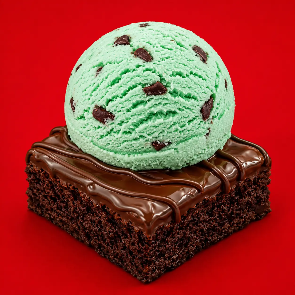 Swiss chocolate brownie with icecream