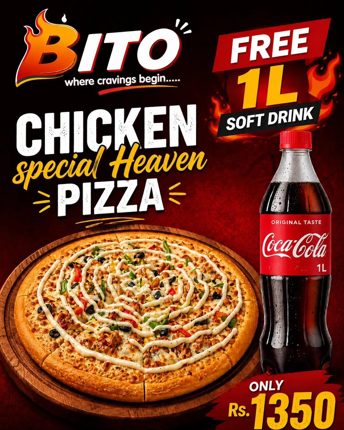 Bito chicken special With drink 1.L (Deal)